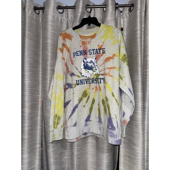 American Eagle Tailgate Tie Dye Penn State University PSU sweatshirt medium - Picture 2 of 5